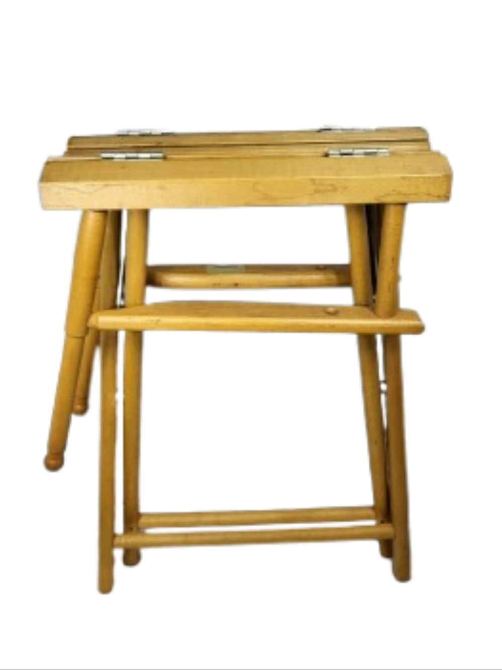 Telescope Folding Wood Dining Height Directors Chair